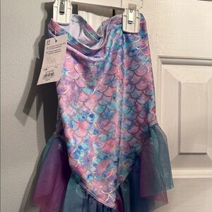 Komar Kids Pink and Blue Mermaid Tulle Skirt Costume Bottoms